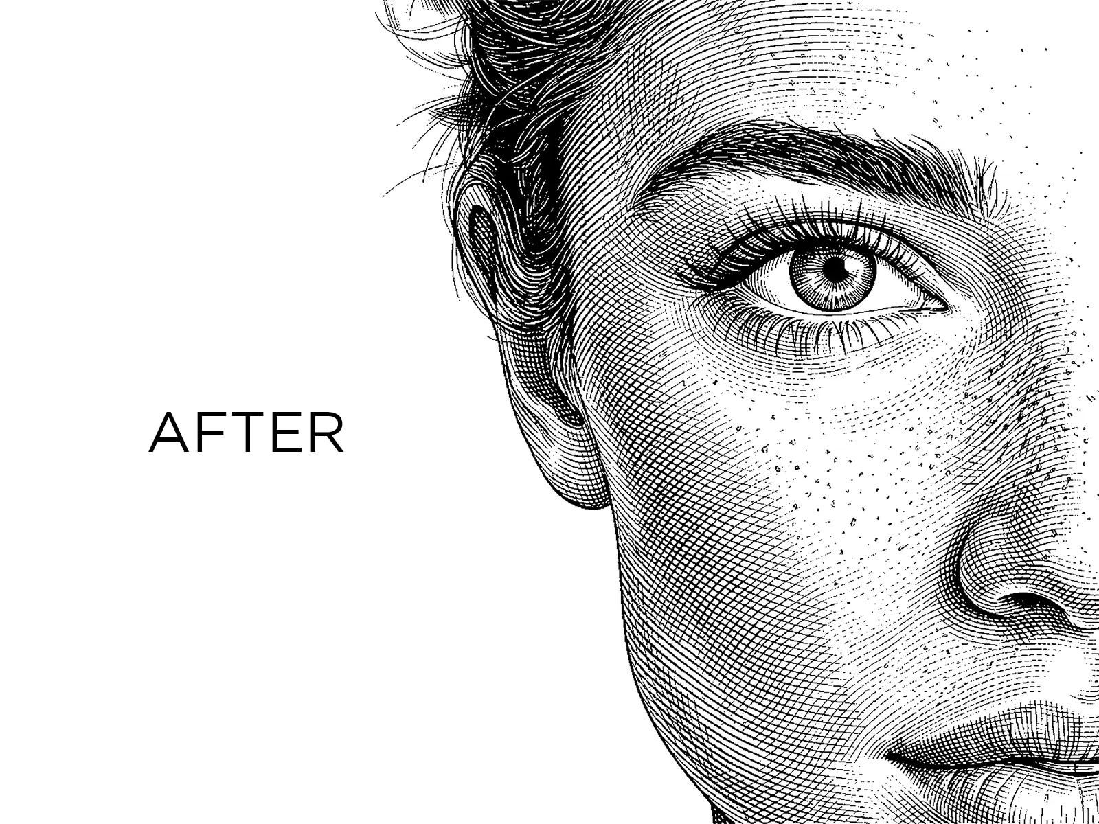 AI-generated line art